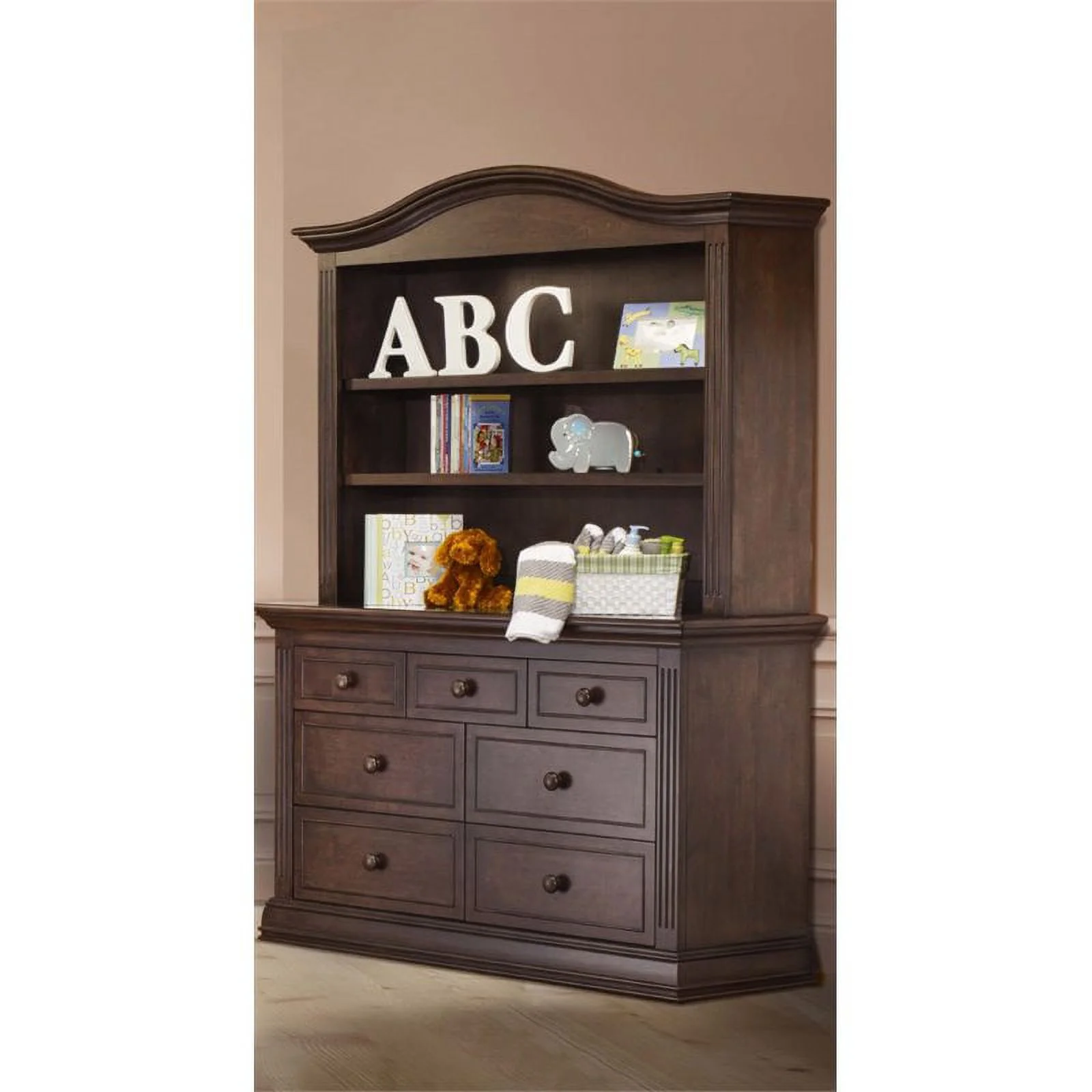 Sorelle Furniture  Providence Hutch, Chocolate