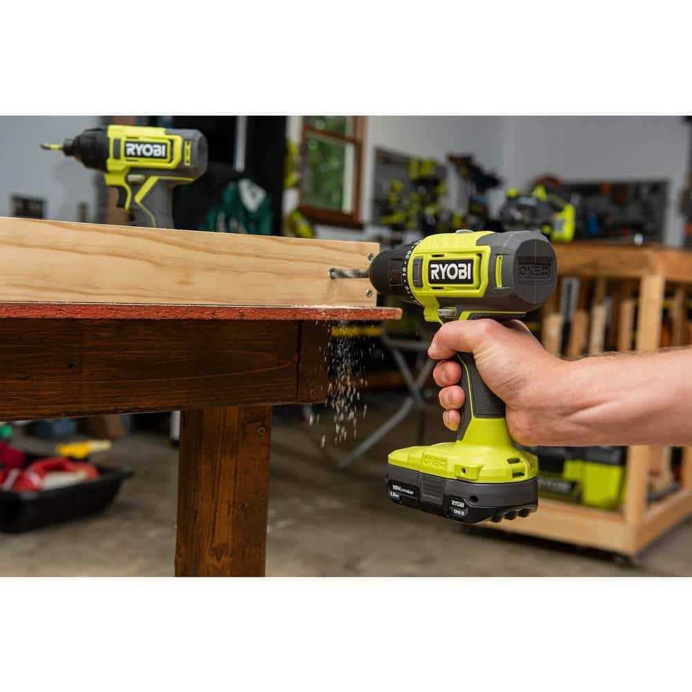 Ryobi ONE+ 18V Cordless 2-Tool Combo Kit with Drill/Driver, Impact Driver, 1.5 Ah Batteries, and Charger - Shop Hardware Tools Online Store