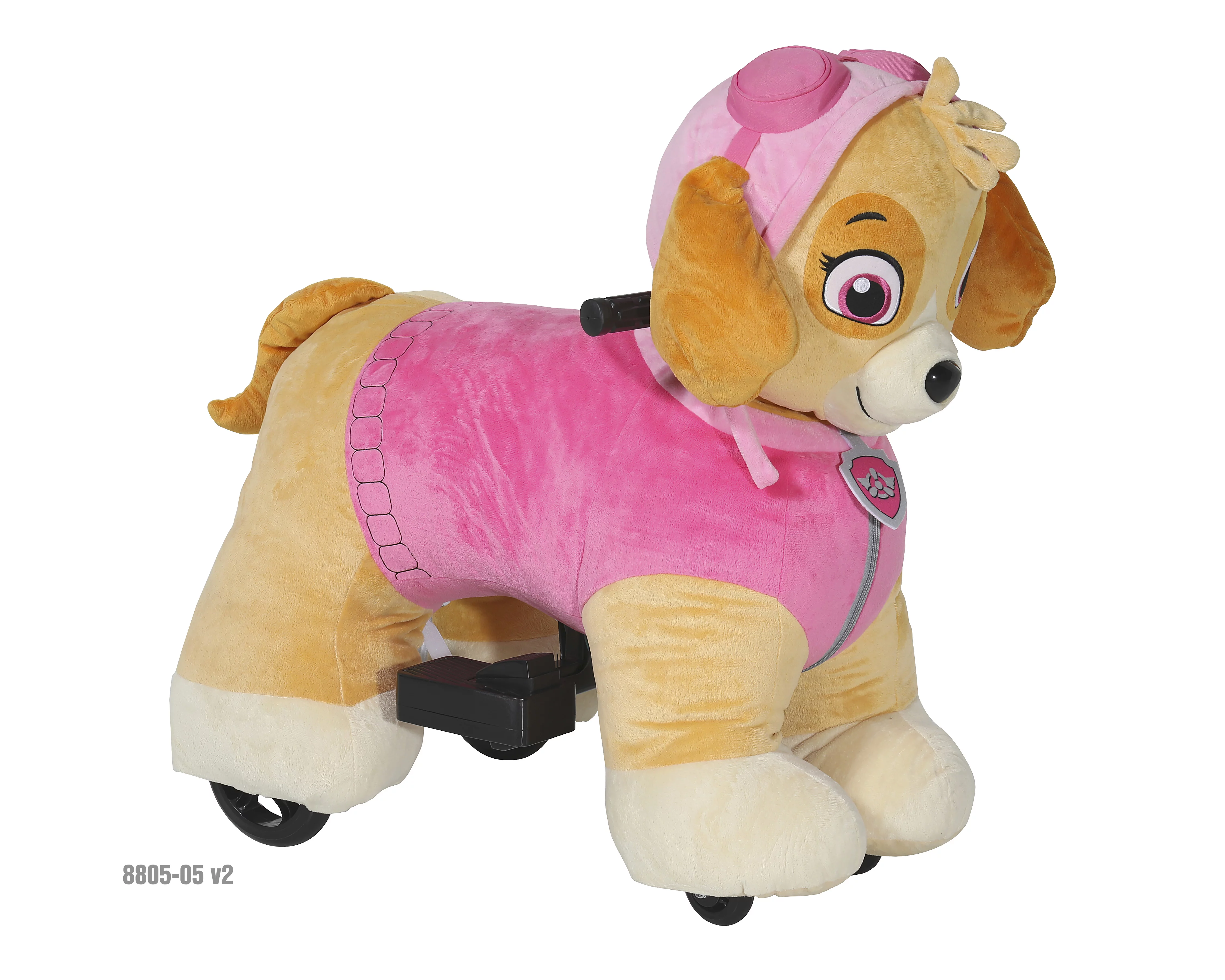 Paw Patrol 6 Volt Plush Skye Ride-on with Pup House Included by Dynacraft! - Curated Treasures Market