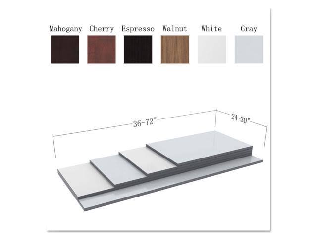 Alera Reversible Laminate Table Top, Rectangular, 71 1/2W x 29 1/2d, Espresso/Walnut