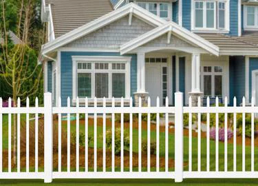 Wam Bam Fence No-Dig Permanent 4ft x 6ft Nantucket Fence with Post Anchor & Cap