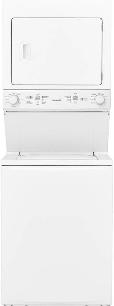 Frigidaire FFLE3900UW 27 Laundry Center with 3.9 cu. ft. Washer Capacity 5.5 cu. ft. Dry Capacity 10 Wash Cycles 6 Electric Dry Cycles in White