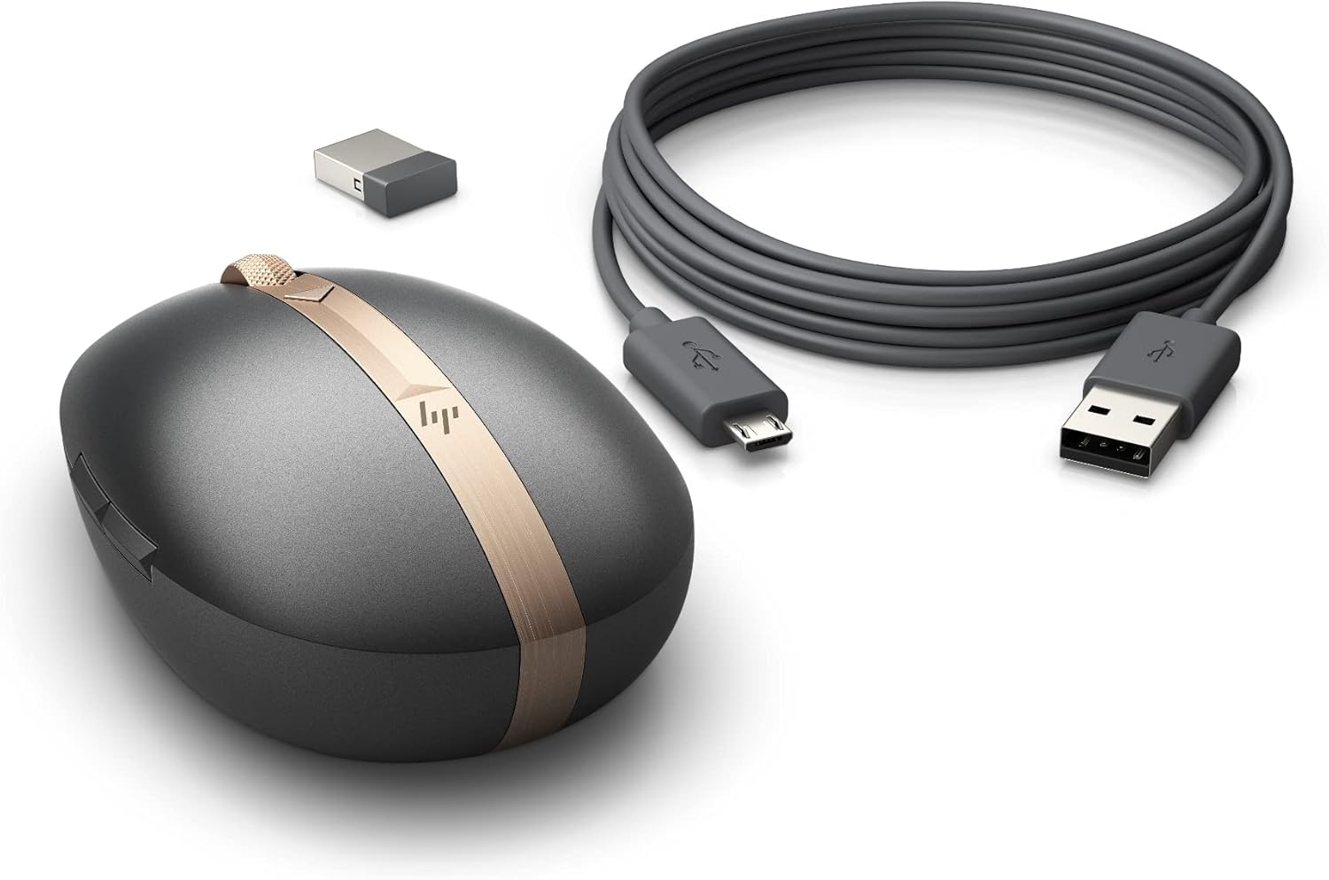 HP Spectre Rechargeable Mouse 700 (Dark Ash, 3NZ70AA) Pack of 2
