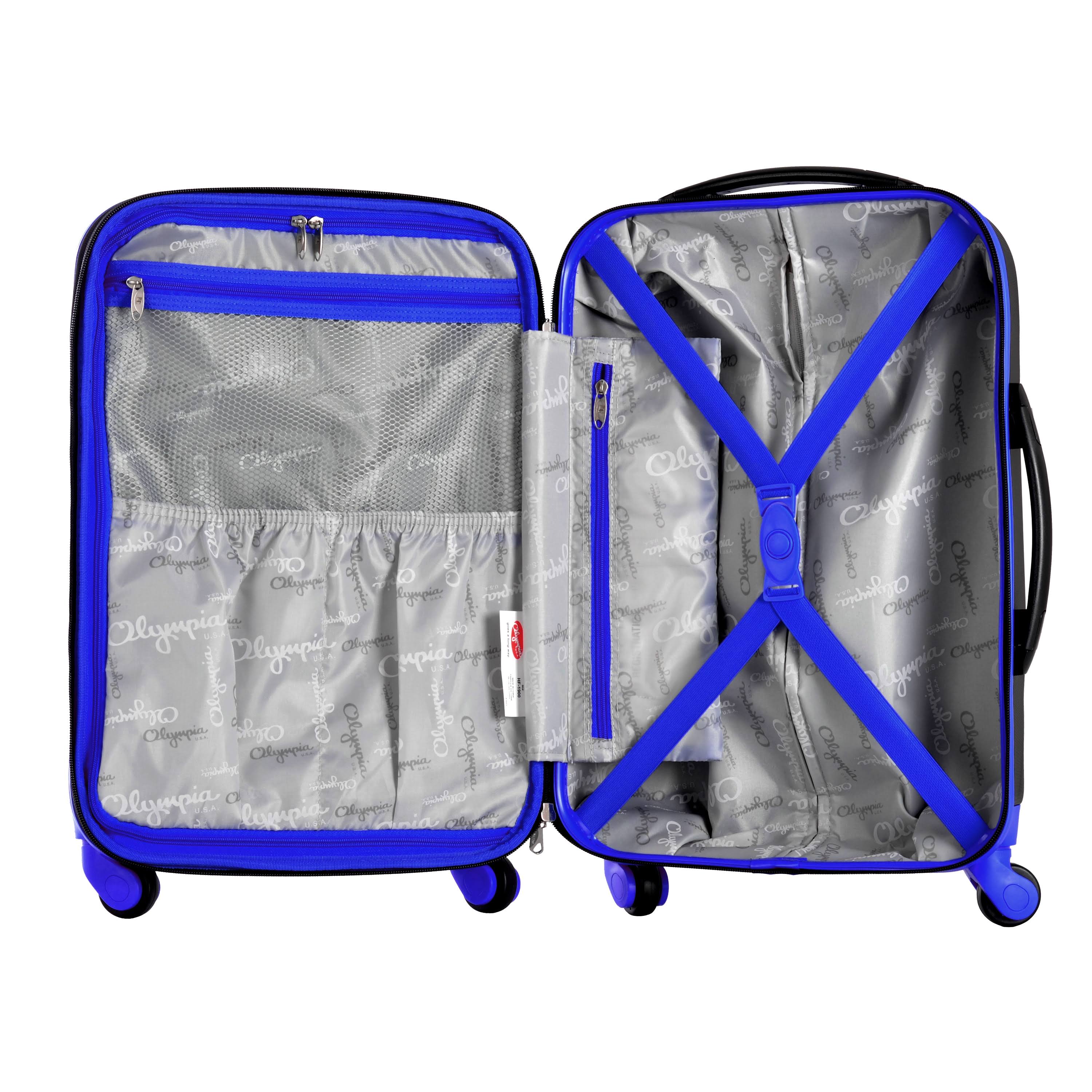 Olympia Apache II Carry-On Hardside Spinner Suitcase - 21x22 - Black