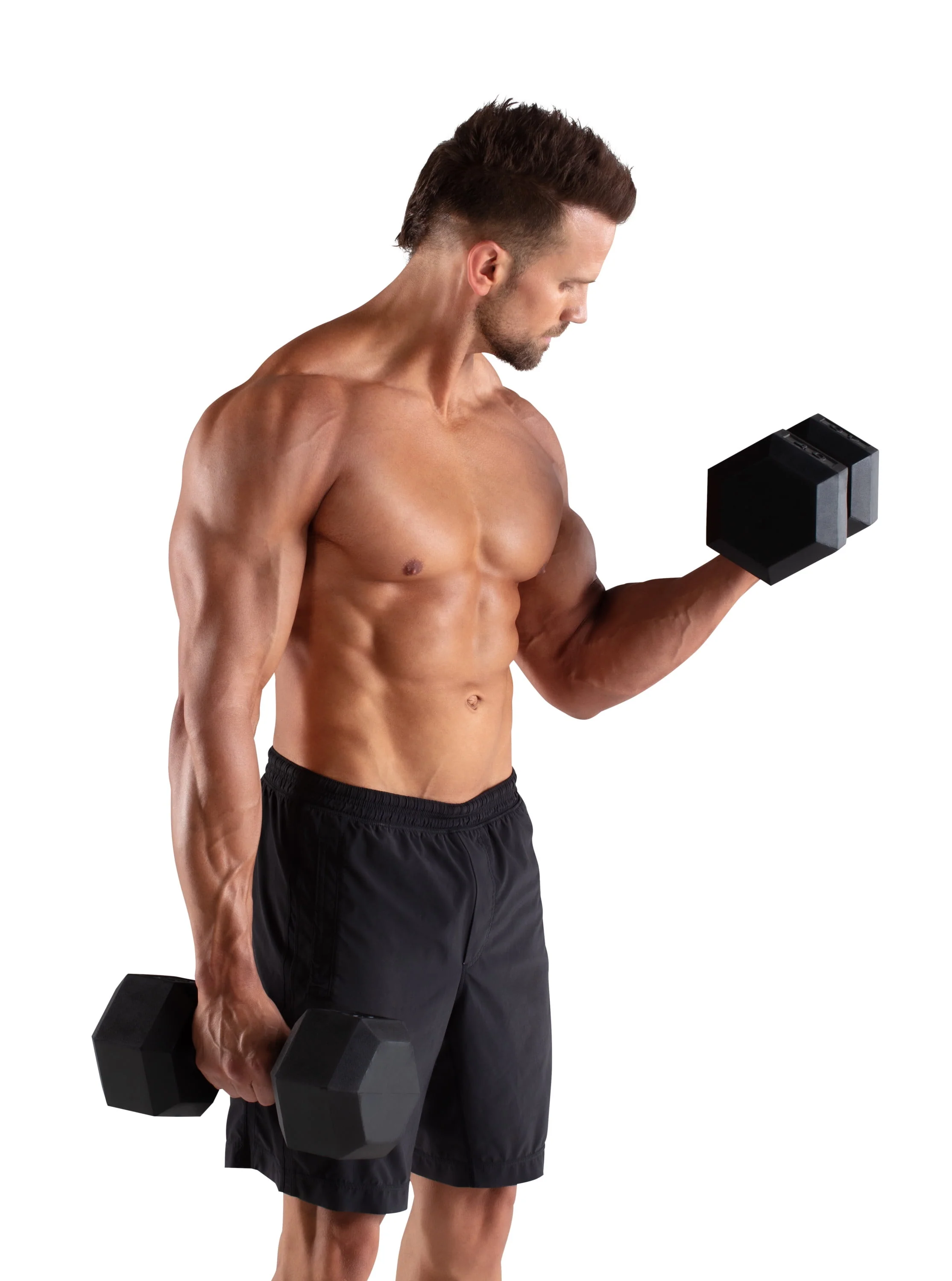 Weider, 25lb Rubber Hex Dumbbell, Single