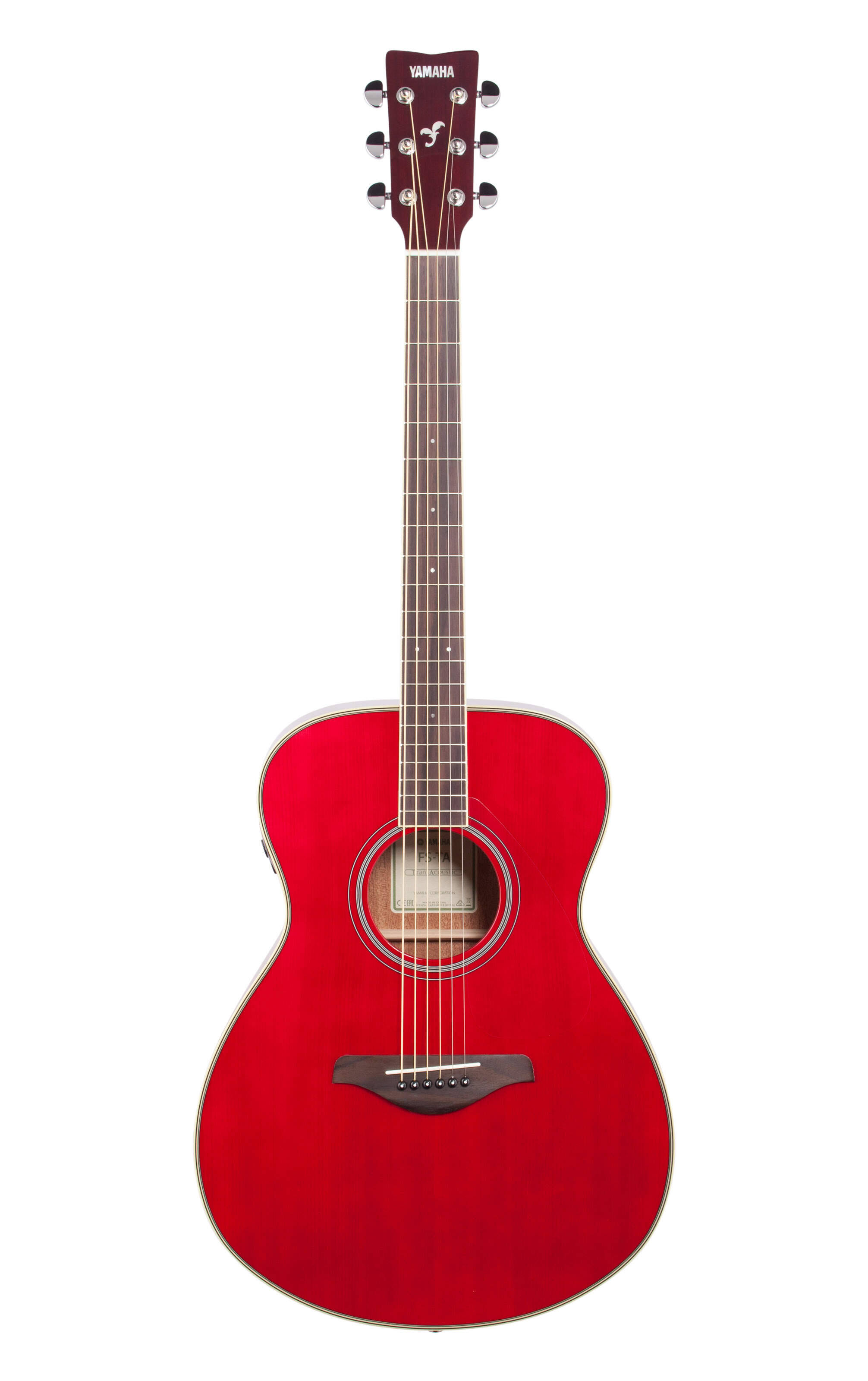 Yamaha FS-TA Concert TransAcoustic Acoustic-Electric Guitar, Ruby Red