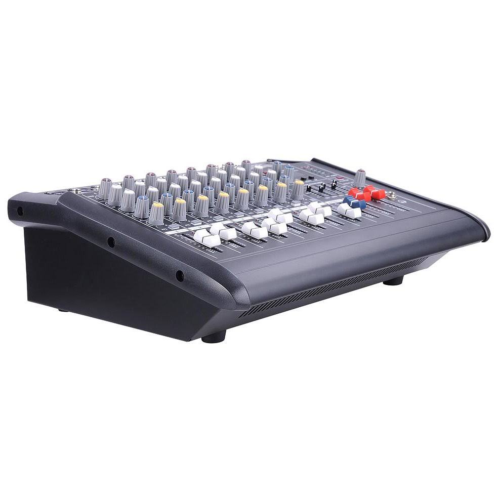 Pro 8 Channel Powered Mixer Power Mixing Amplifier Amp 16DSP w/ USB Slot