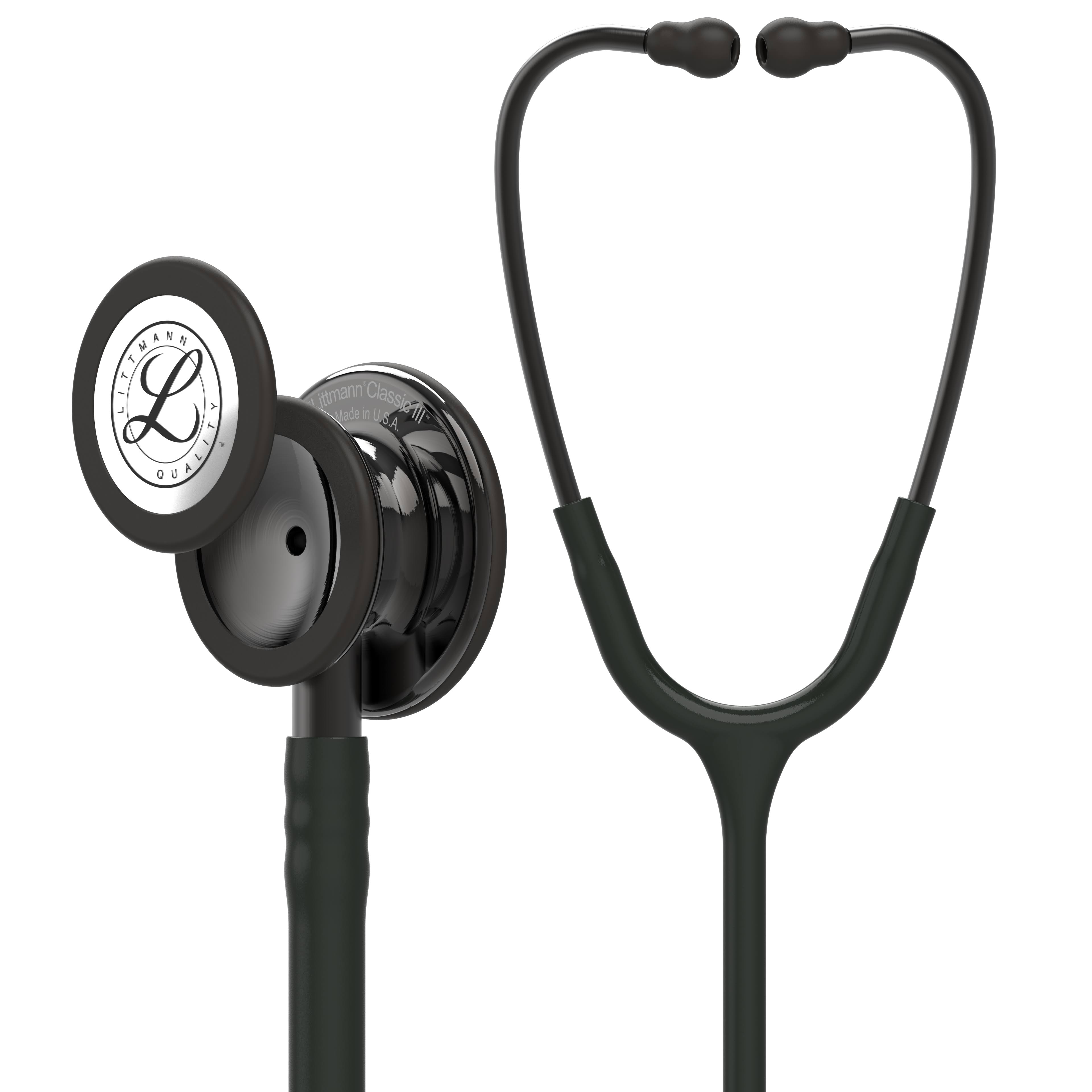 3M Littmann Classic III Stethoscope, Smoke-Finish, Black