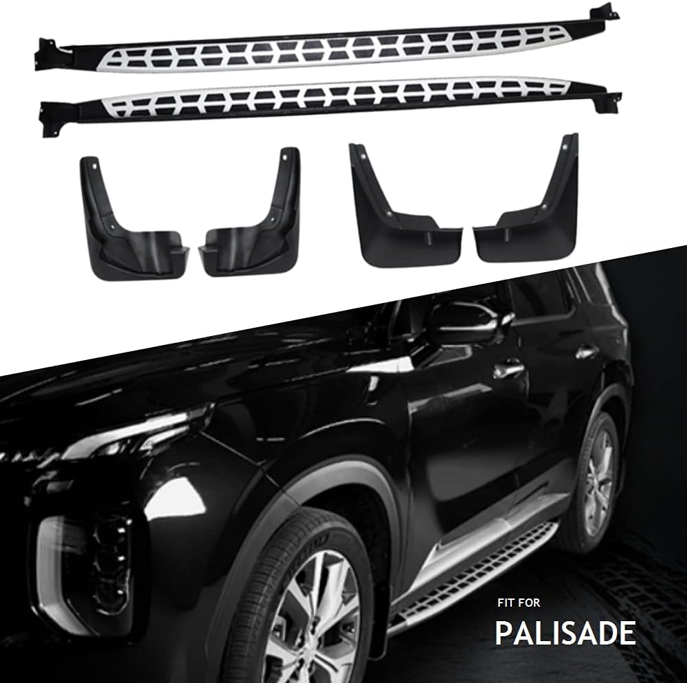 Titopena Side Steps Fit for Hyundai Palisade 2019 2020 2021 SE SEL Limited Calligraphy Accessories Running Board Nerf Bar