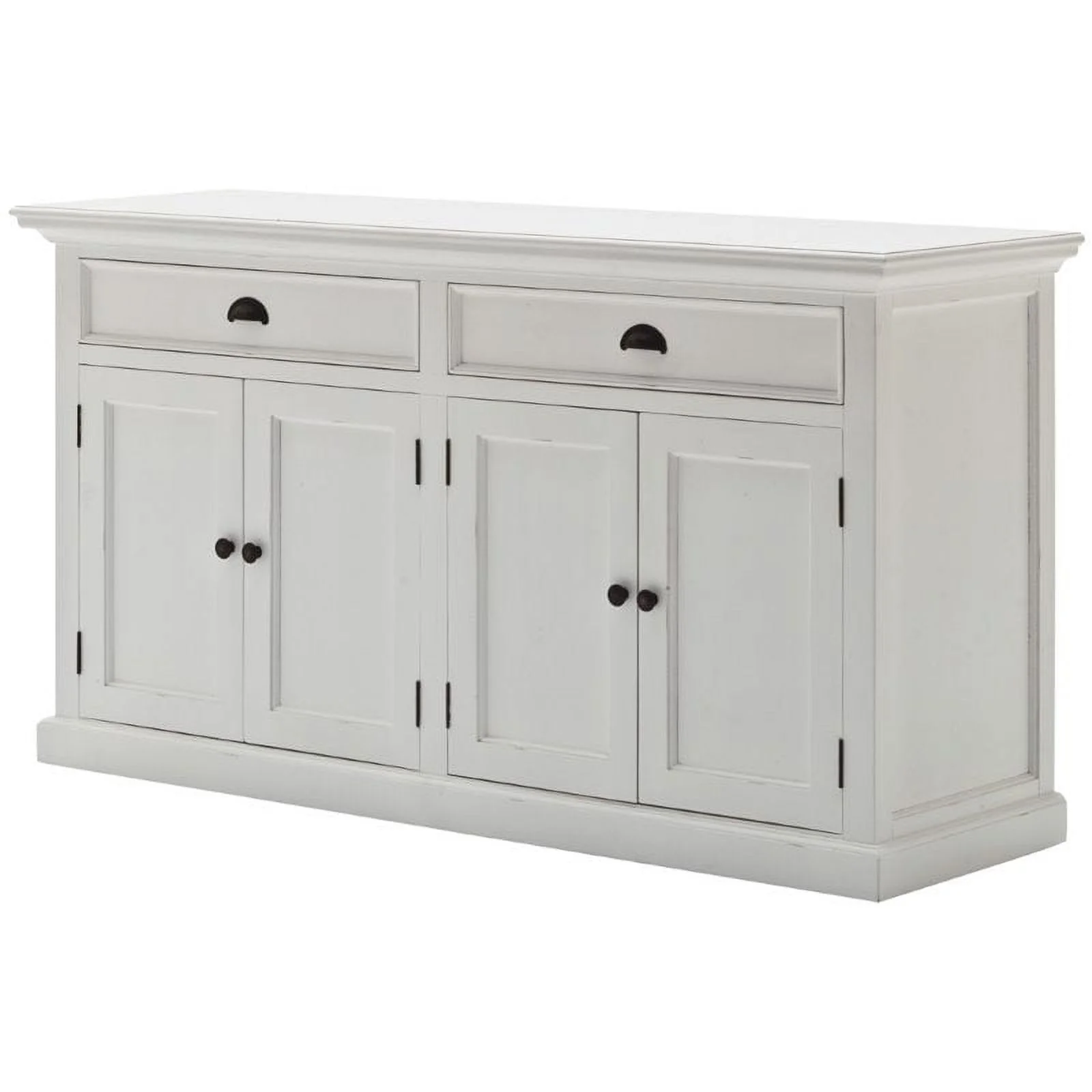 Beaumont Lane Storage Cabinet with Hutch in Pure White