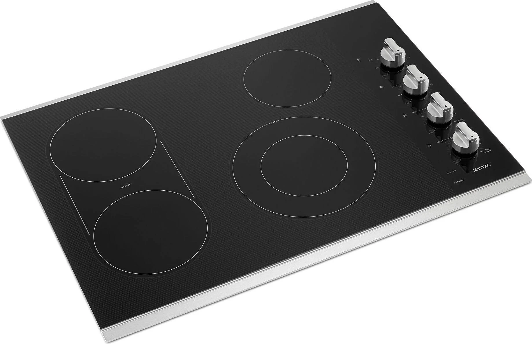 Maytag MEC8830HS 30-Inch Electric Cooktop with Reversible Grill and Griddle Stainless Steel
