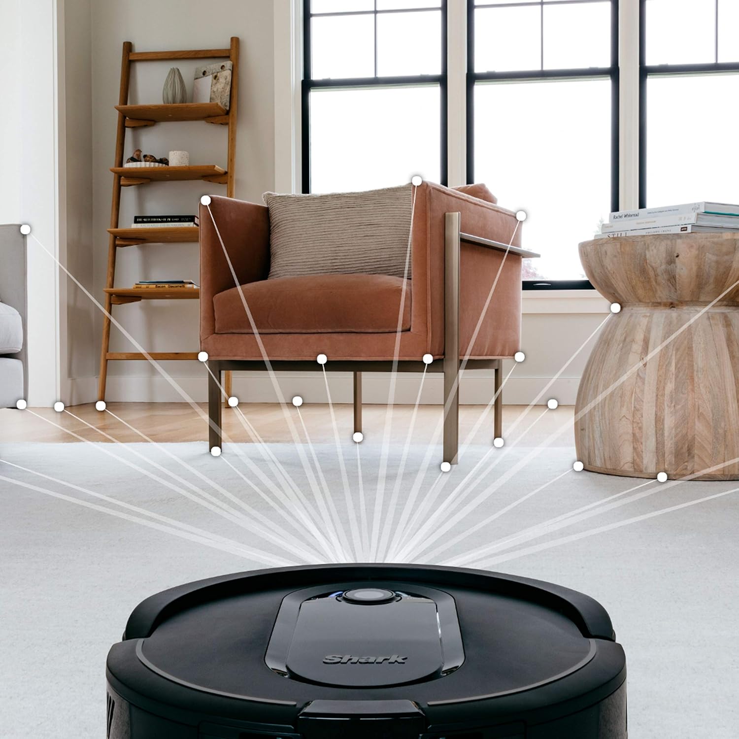 Shark UR1005AE IQ Robot Vacuum Cleaner with Self-Empty Base (Black) - Renewed