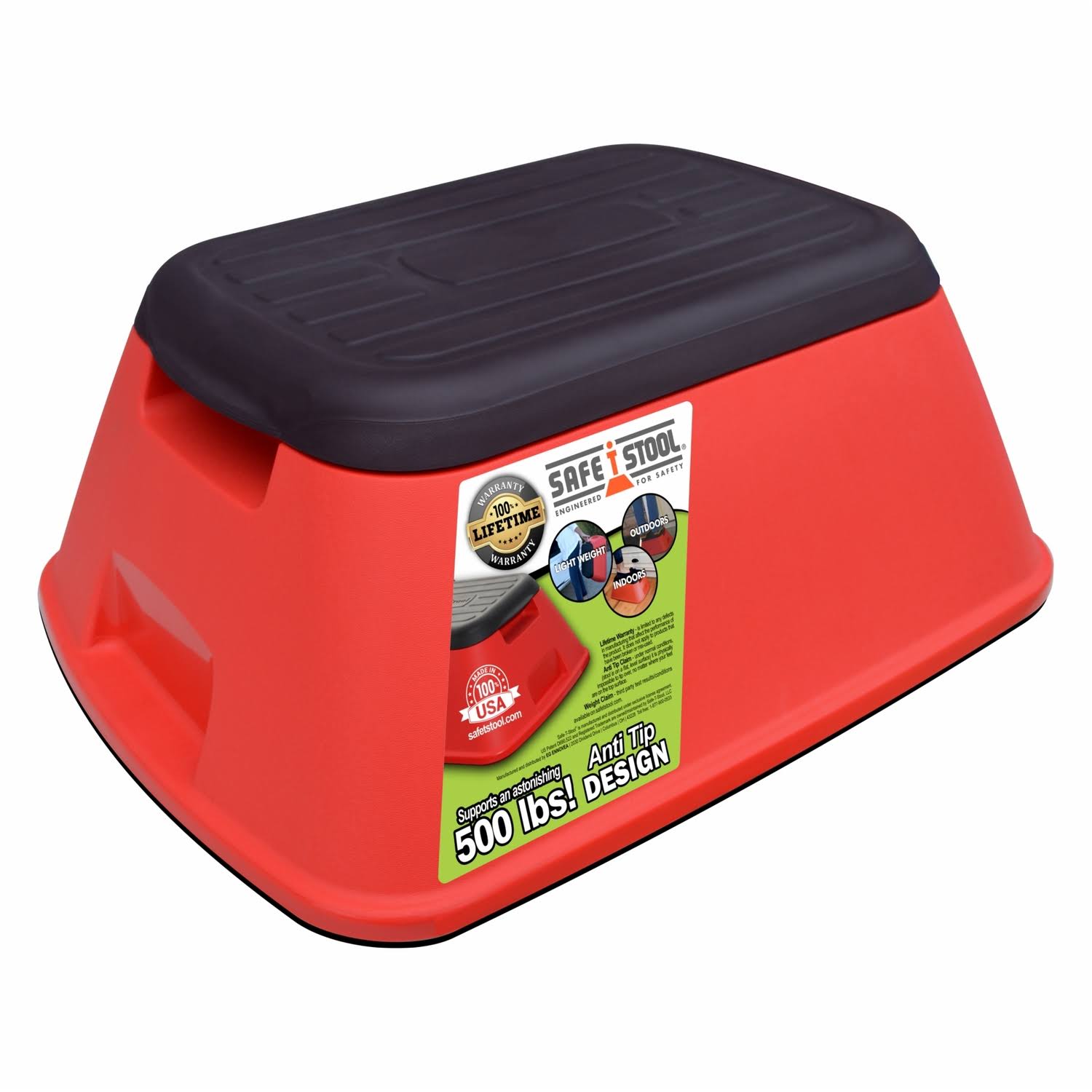 Anti-Tip Safe-T-Stool - Red