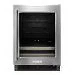 KitchenAid KUBR204ESB - Wine cooler/refrigerator - niche - width: 24 in - depth: 24 in - height: 34.4 in - 4.8 cu. ft - stainless steel