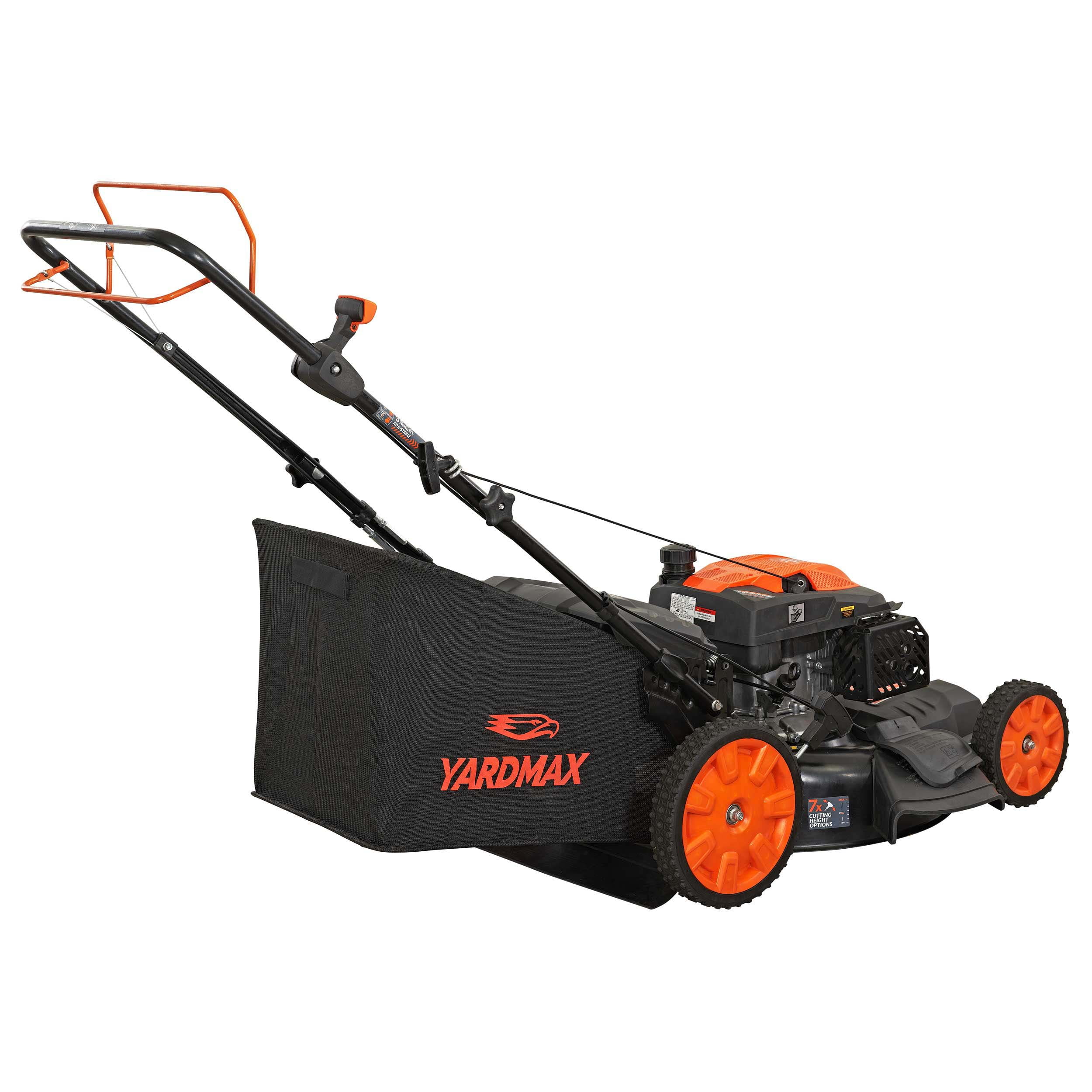 Yard Max 22 in. 201cc SELECT PACE 6 Speed CVT High Wheel FWD 3-in-1 Gas Walk Behind Self Propelled Lawn Mower