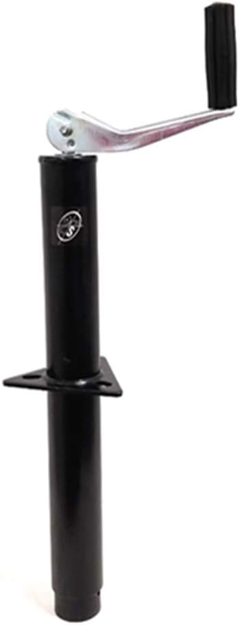 Southwest Wheel 5,000 lbs top Wind A-Frame Trailer Jack w/Zinc Round Tube Foot Plate Pack of 2