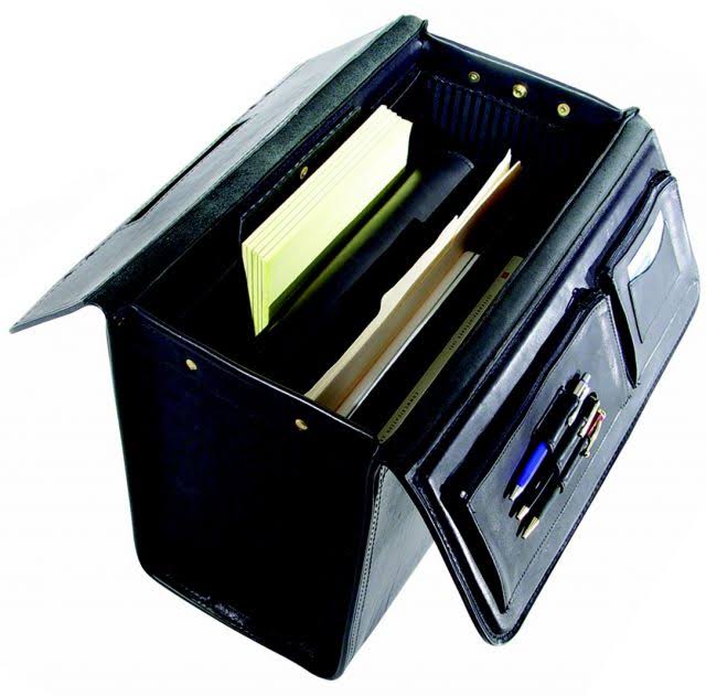 Korchmar Workhorse 18x22 Leather Catalog Case Black