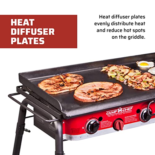 Camp Chef 3-Burner Griddle - Professional Flat Top Griddle for Camp Chef Cooking Systems - Outdoor Cooking Equipment - Fits 16" Cooking Systems