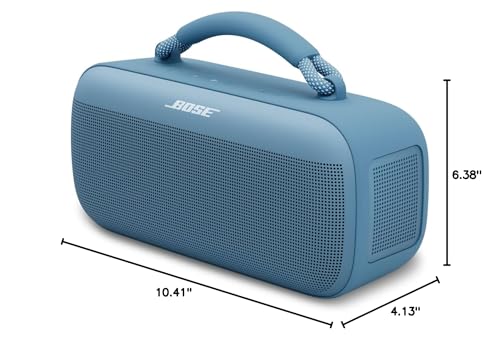 Bose SoundLink Max Portable Speaker, Large IP67 Waterproof Bluetooth Speaker, Up to 20 Hours of Playtime, USB-C, Built-in 3.5mm AUX Input, Black