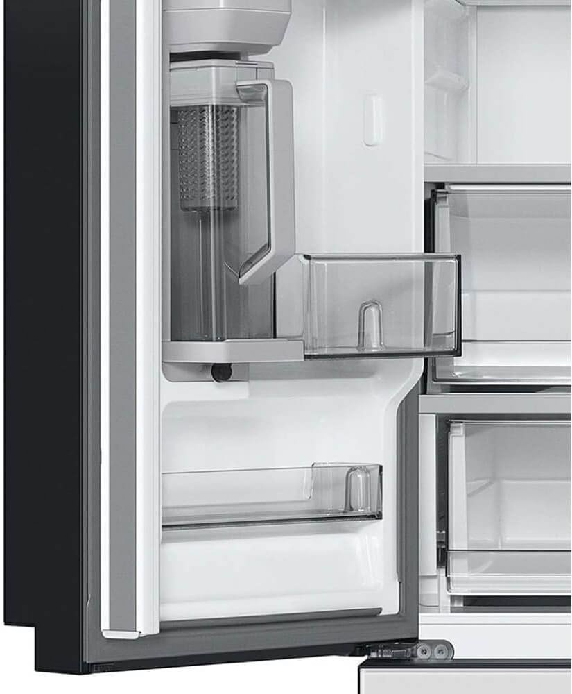 SAMSUNG RF30BB620012 30 Cu. Ft. Bespoke White Glass 3-Door French Door Refrigerator