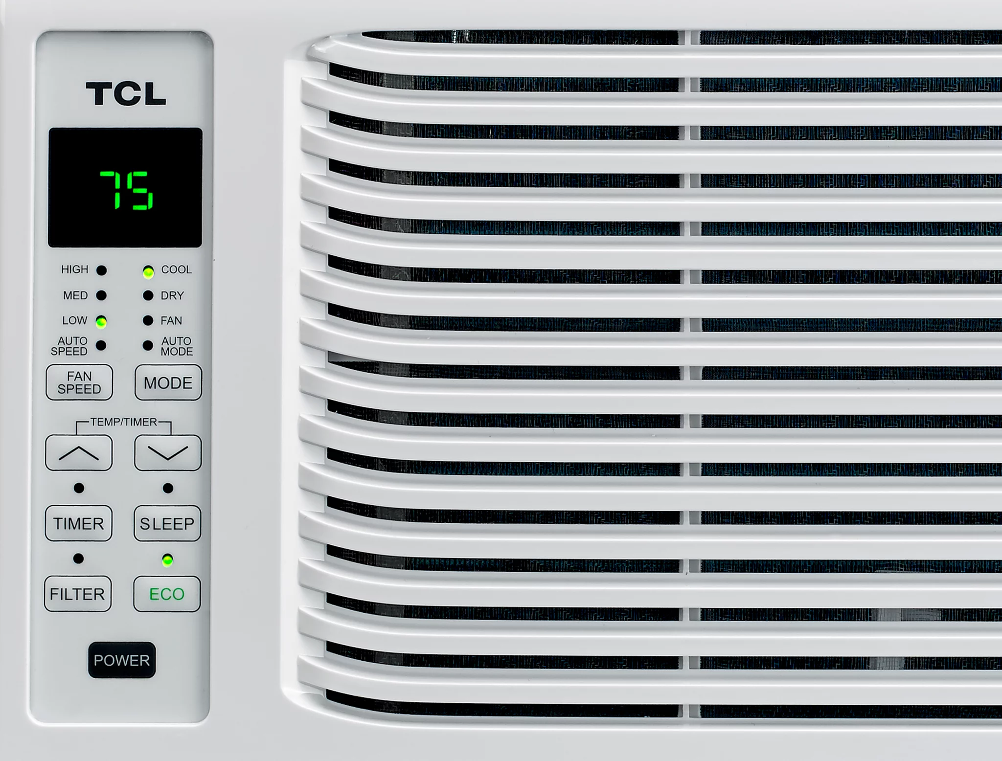 TCL 6,000 BTU 115-Volt Window Air Conditioner with Remote, White, W6W31