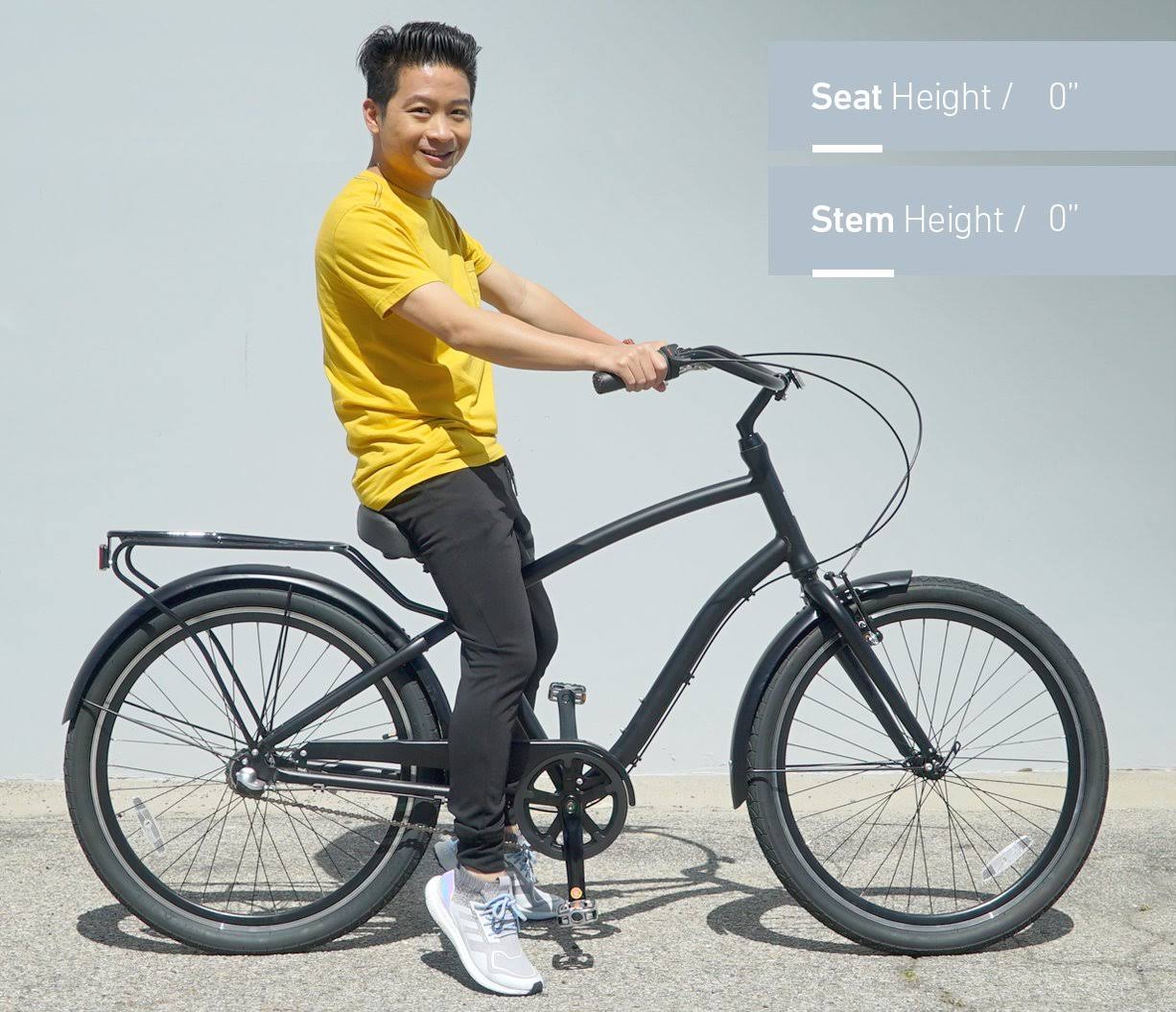 Sixthreezero EVRYjourney Men&s 26x22 3 Speed Steel Sport Hybrid Cruiser Bicycle