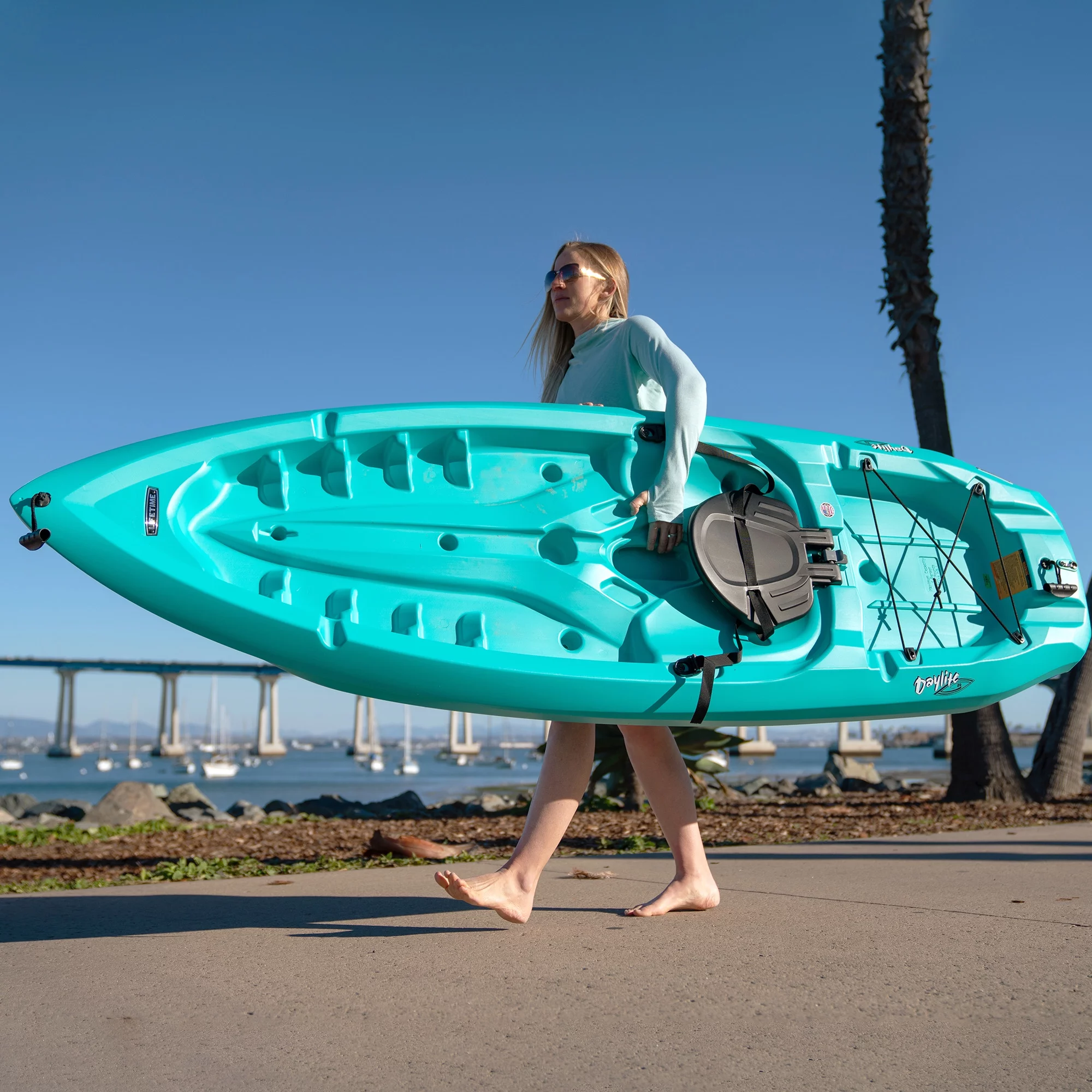 Lifetime Daylite 8 ft Sit-on-top Kayak (Paddle Included), Dark Blue