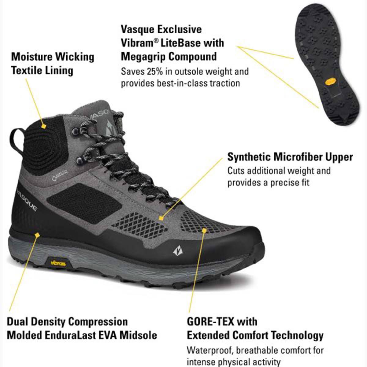 Vasque Breeze LT GTX Men&s Gargoyle/Jet Black / 9.5