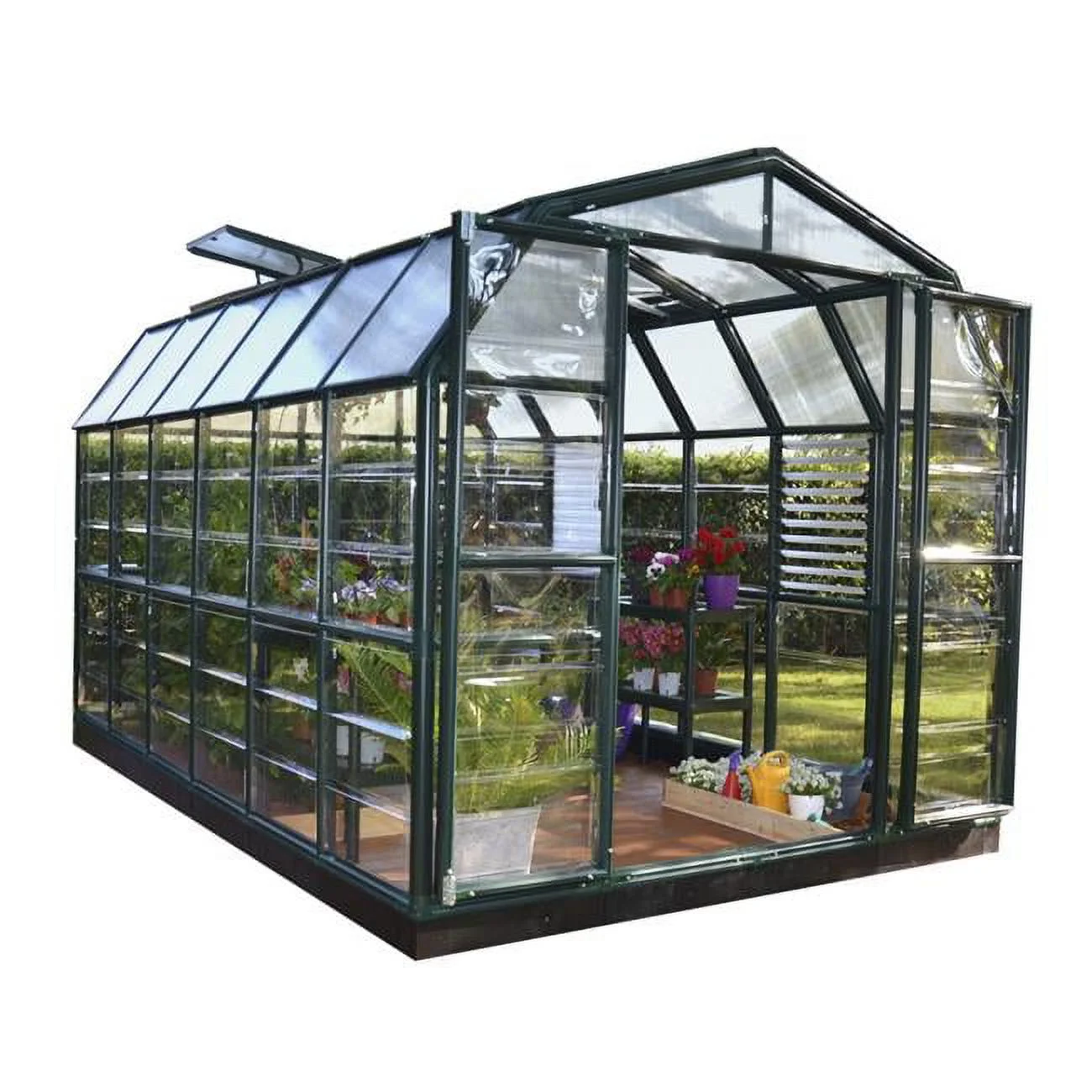 Palram - Canopia  8 x 12 ft. Prestige 2 Greenhouse - Clear - Curated Treasures Market