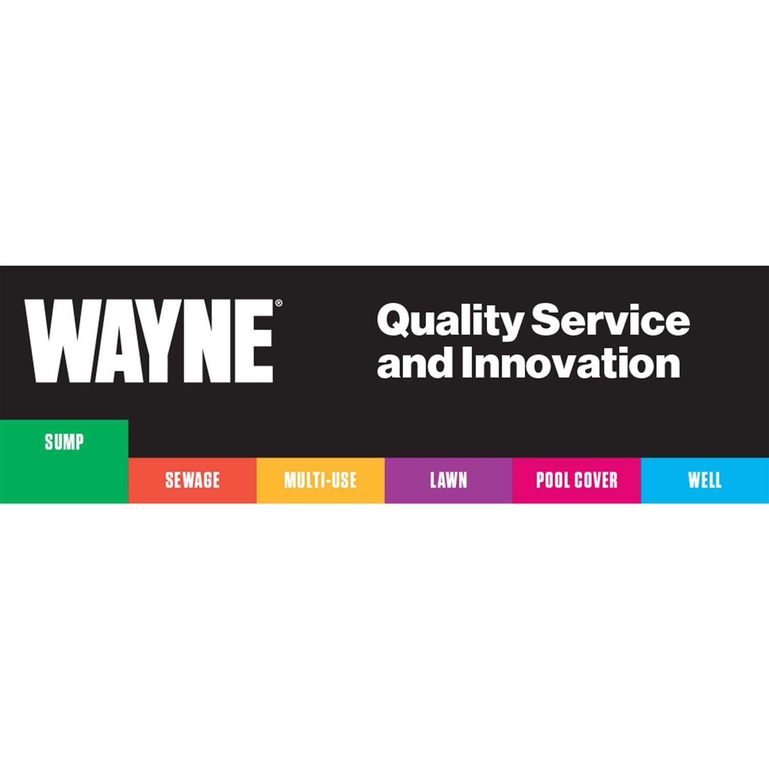 Wayne 1/3 HP 4600 gph Stainless Steel Vertical Float Switch AC Sump Pump - Shop Hardware Tools Online Store