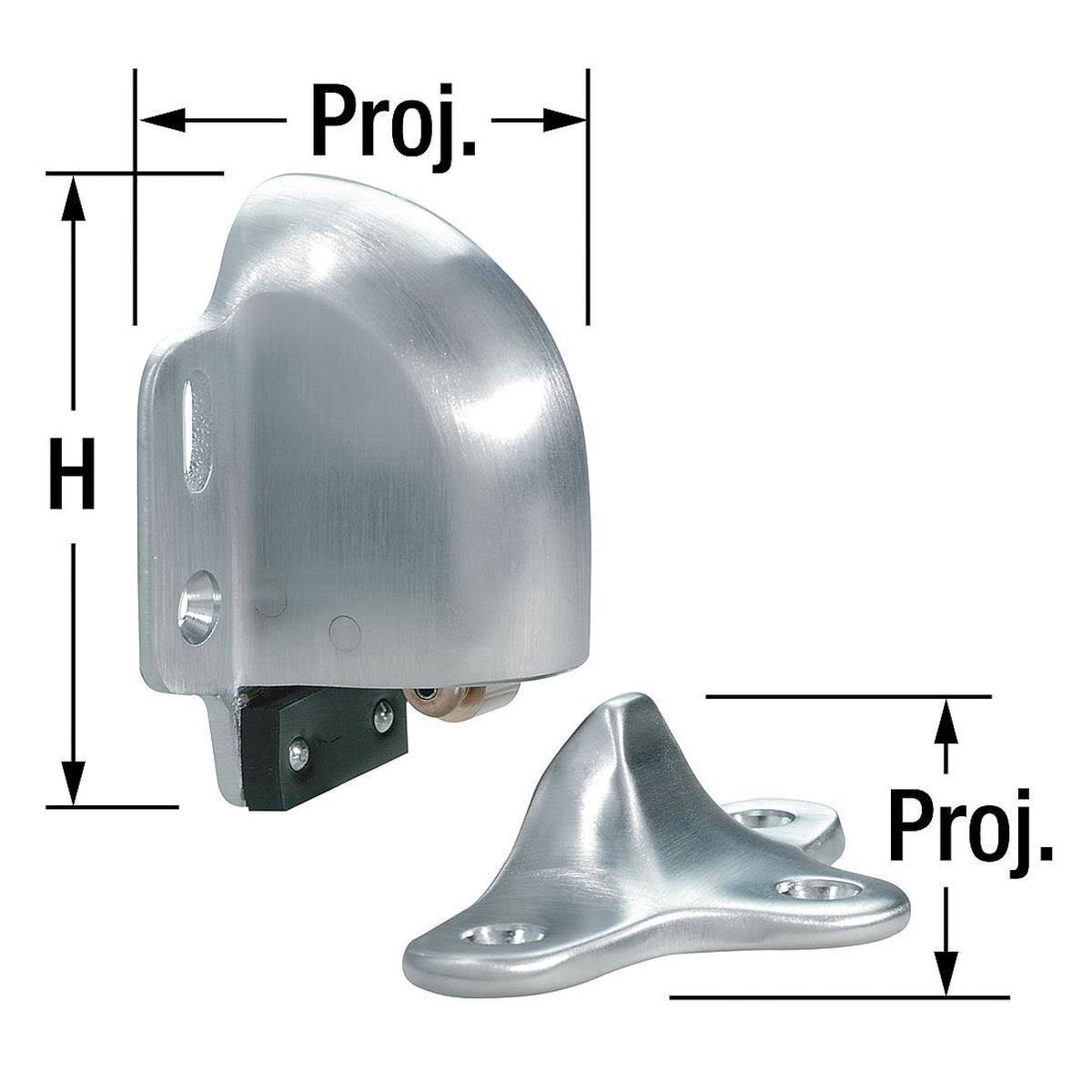 Rockwood 491.26D Door Stop, Floor-Mount, Satin Chrome
