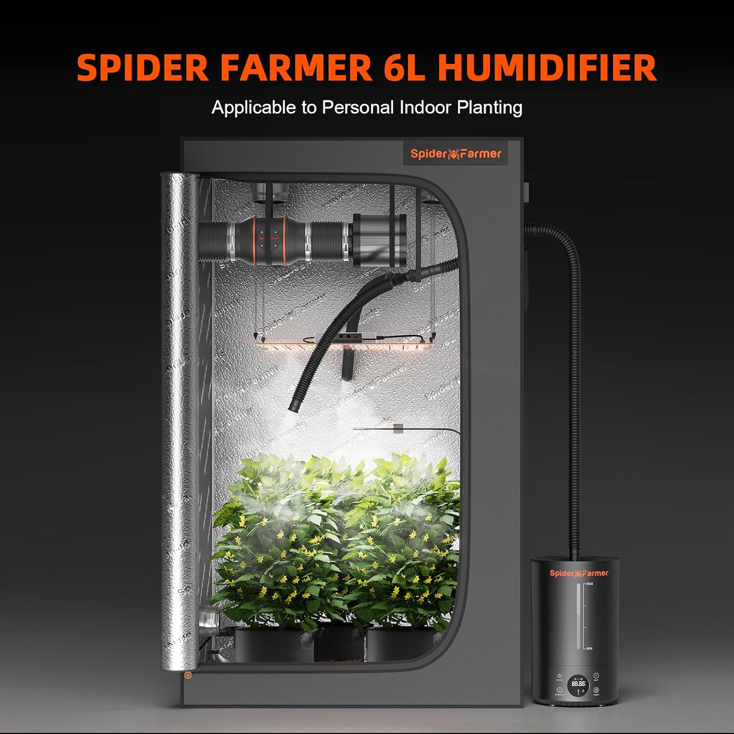 Spider Farmer SF300 and 6L Grow Tent Humidifier