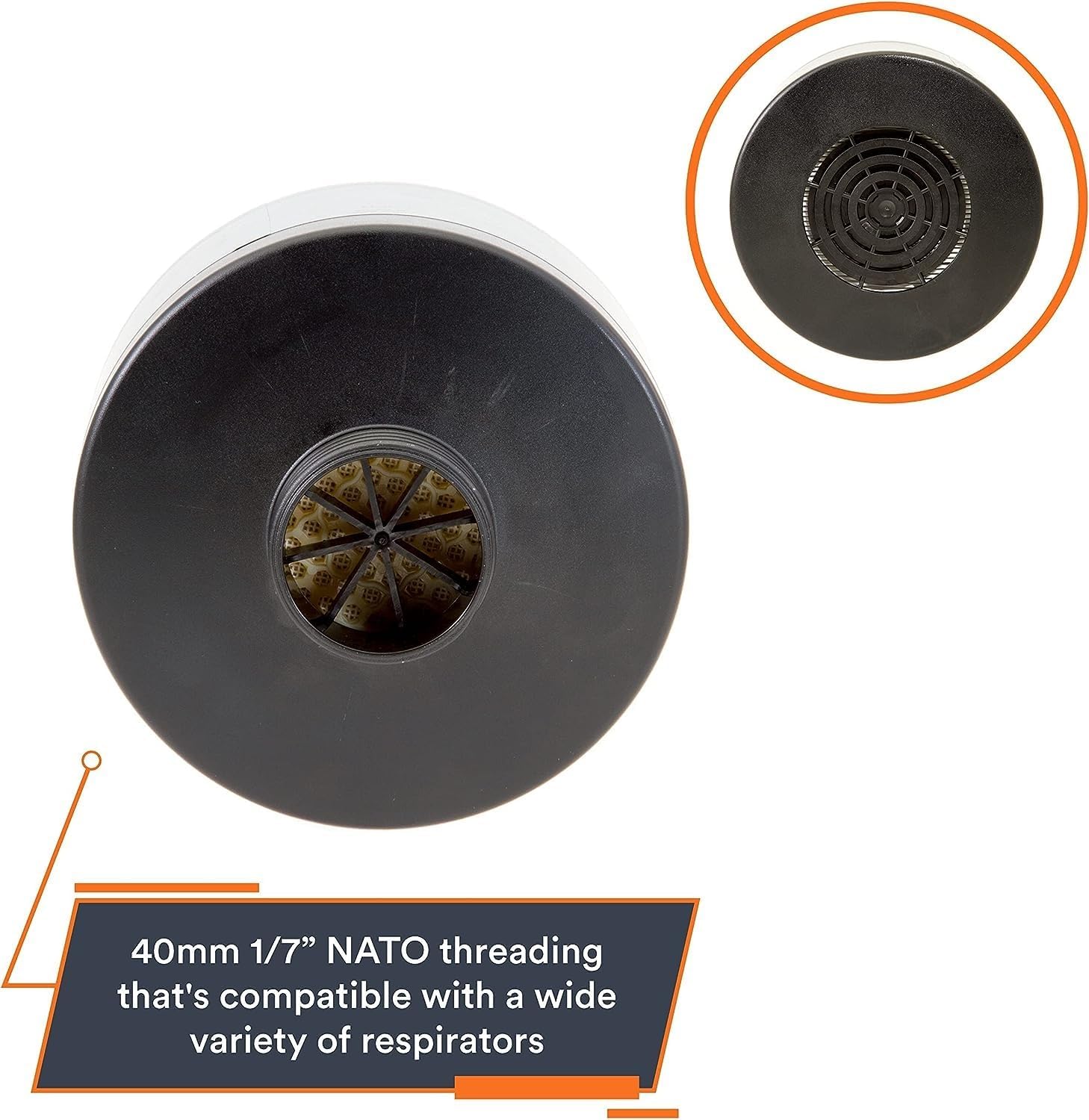 MIRA Safety CM-7M and NBC-77 SOF - Single 40mm CBRN Gas Mask Filter