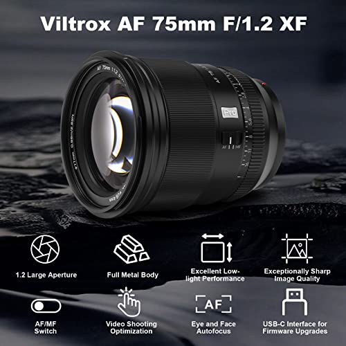 VILTROX Pro 27mm f/1.2 F1.2 XF Fuji for Fujifilm X Mount Lens,27mm APS-C X Lens for Fuji X-T5 X-H2S X-S20 X-T4 X-S10 X-T200 X-T30 II X-H1 X-T30 X-A7 X-Pro3 X-E4 X-T2 X-Pro2