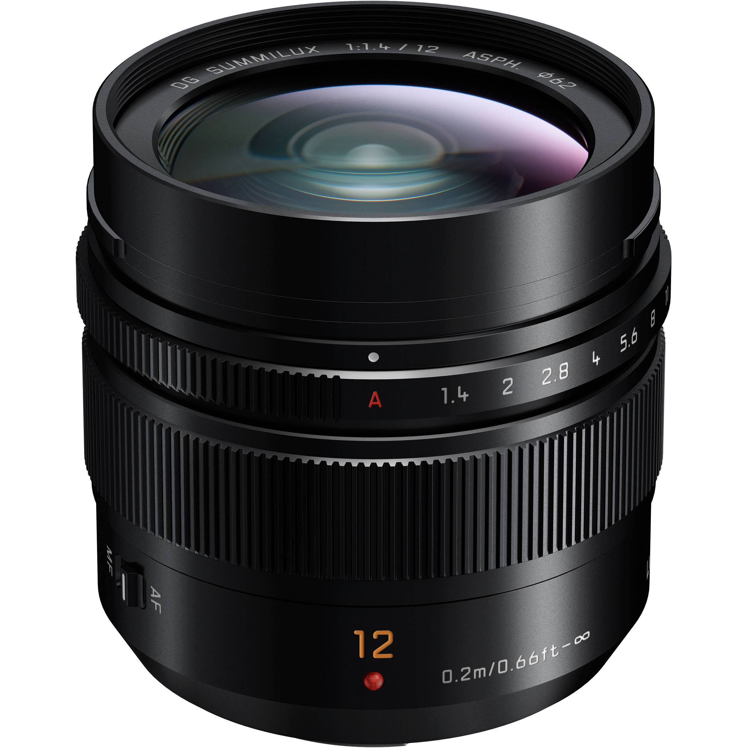 Leica DG Summilux Lens for Micro Four Thirds - 12mm-12mm - F/1.4 - Black