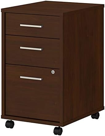 Office by Kathy Ireland Method 3 Drawer Mobile File Cabinet in Century Walnut