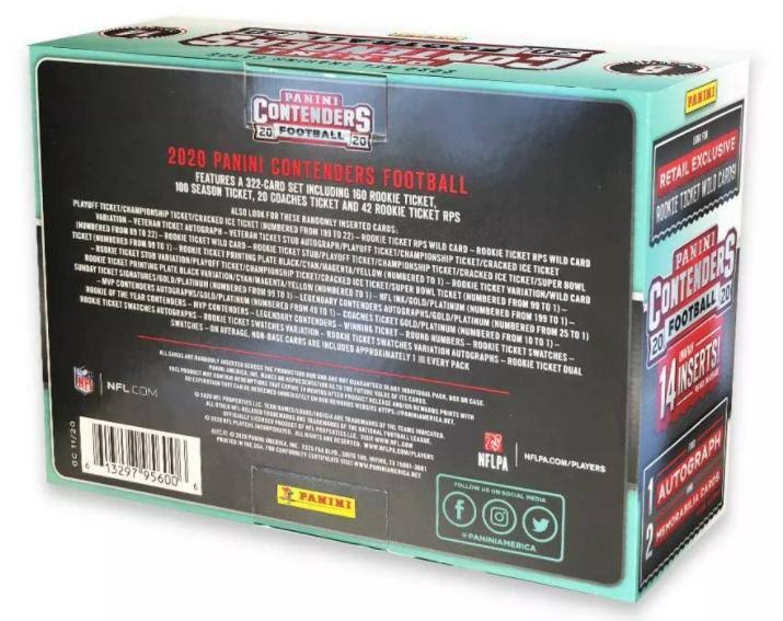 2020 Panini Contenders Football Mega Box