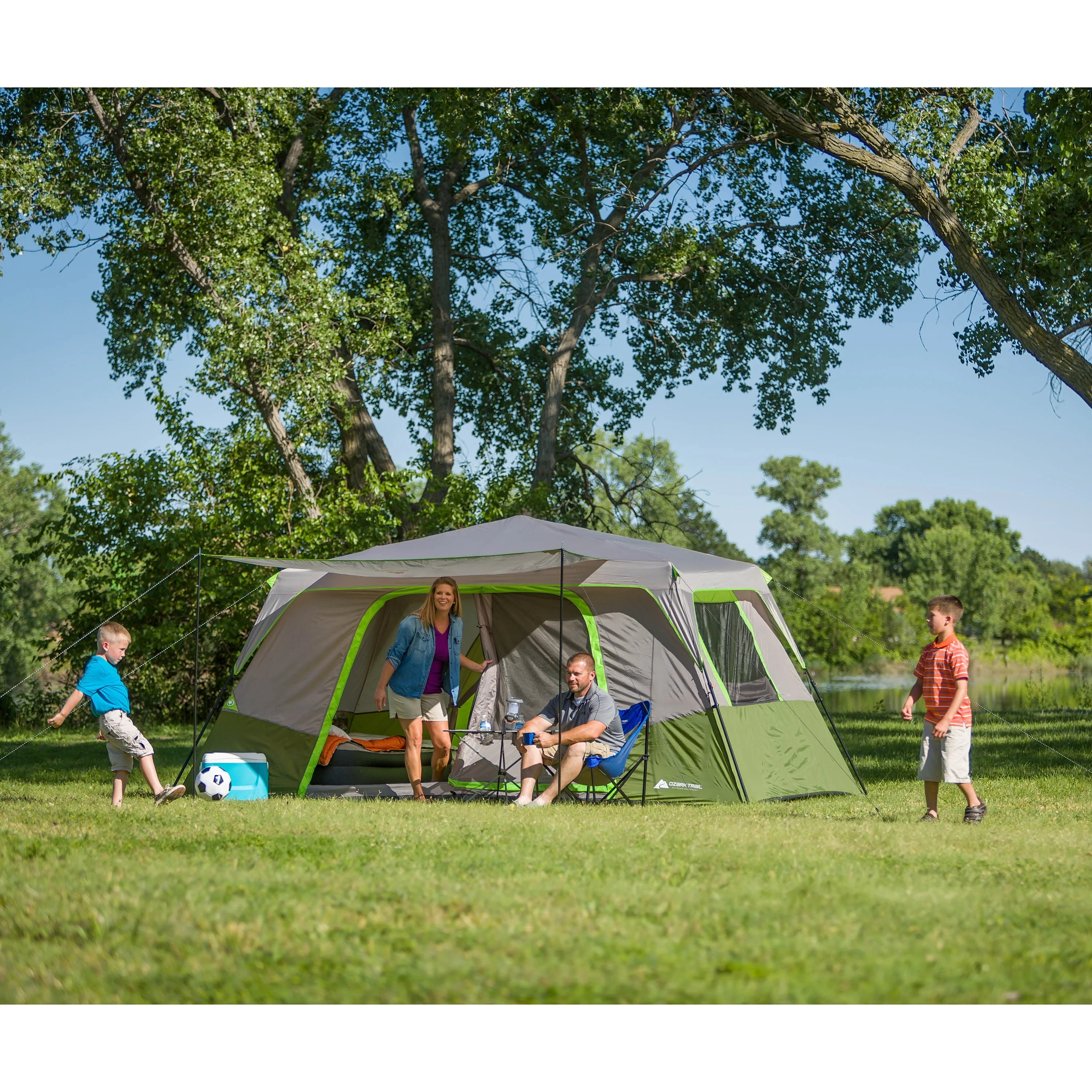 Ozark Trail 11-Person Instant Cabin Tent with Private Room