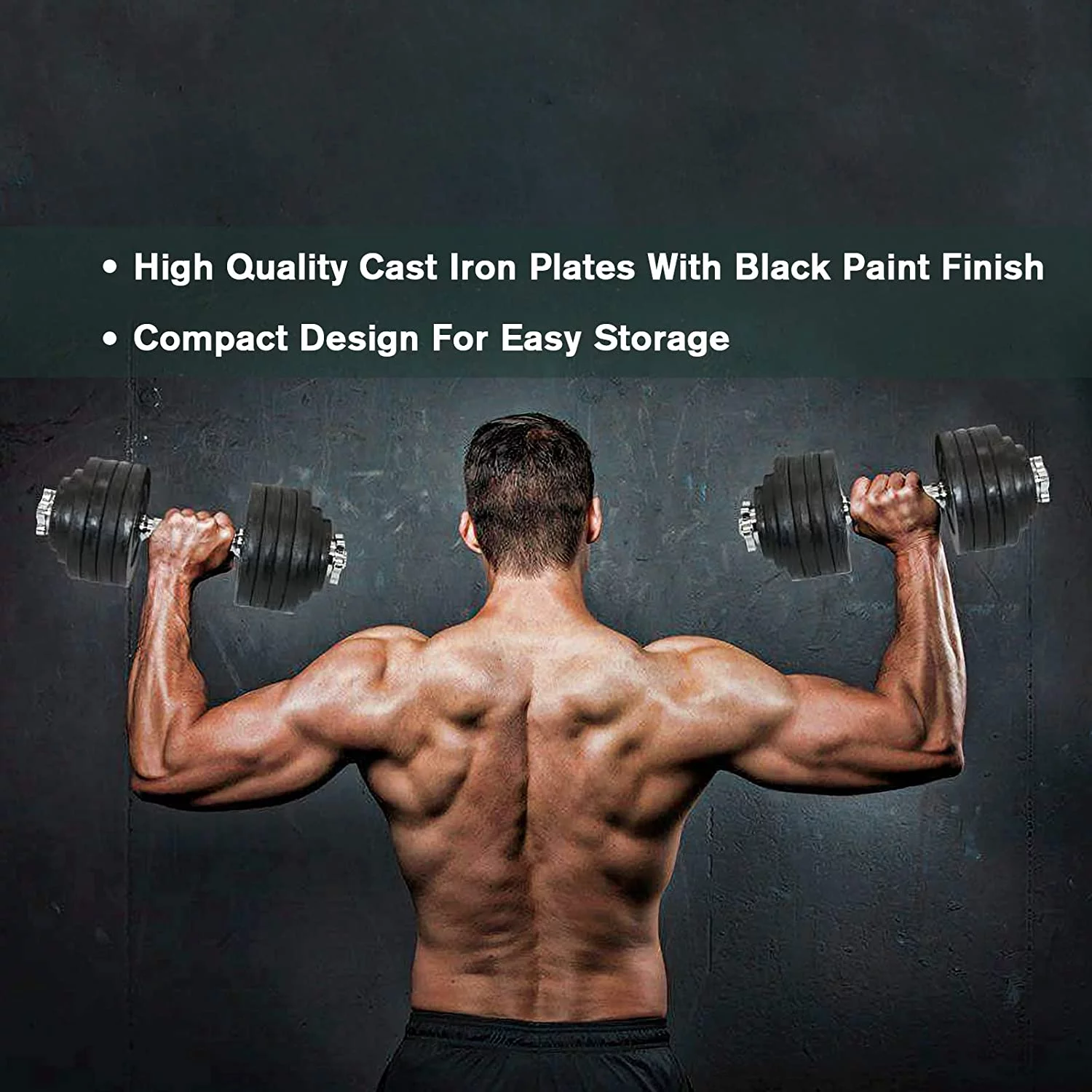 Cast Iron Adjustable Dumbbell Set