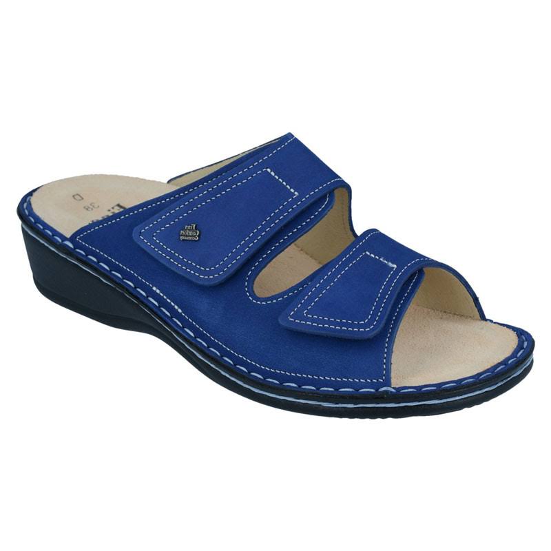 Finn Comfort Jamaica Dark Blue Irpino Leather Soft Footbed 39