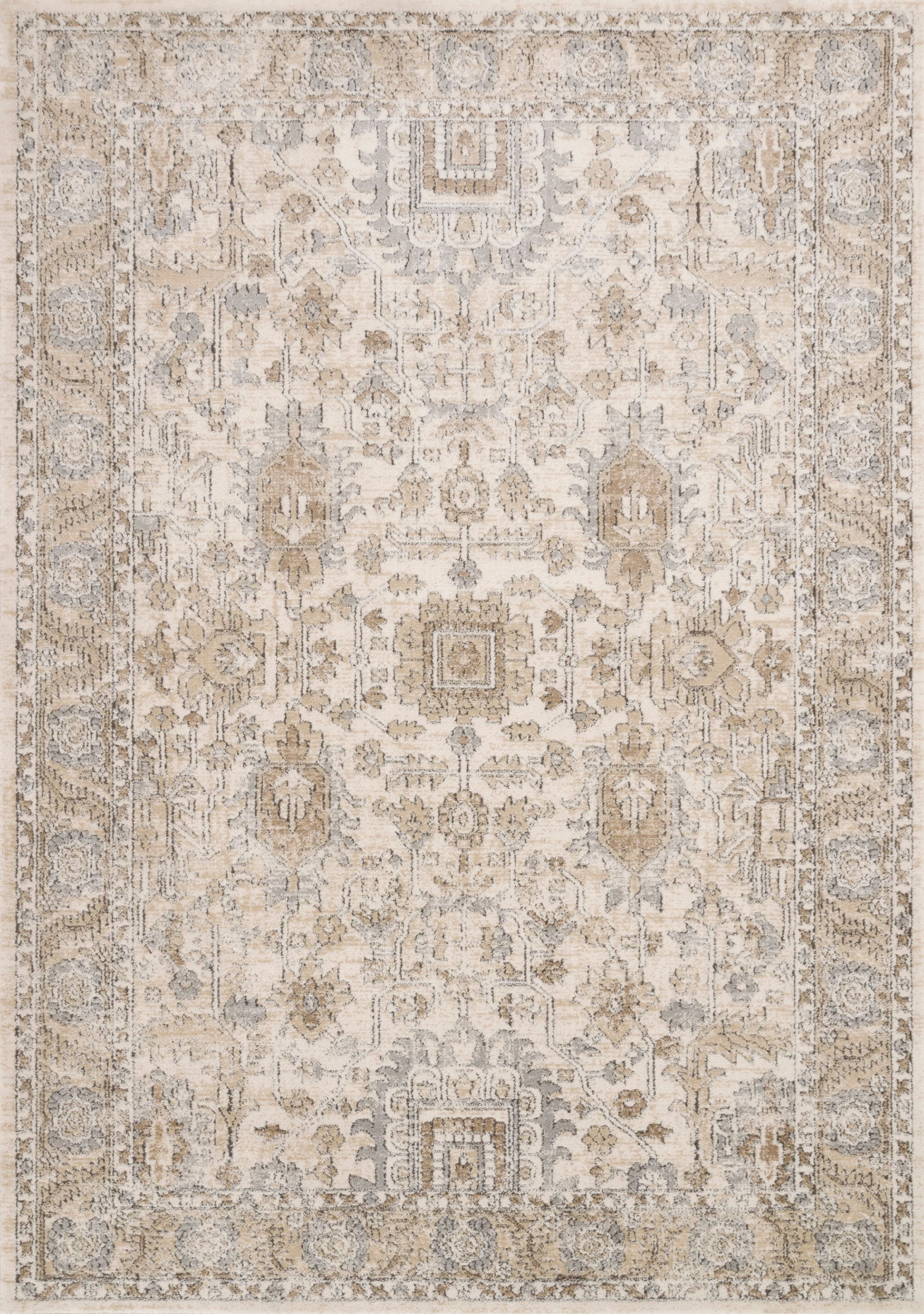 Loloi II Teagan Oriental Ivory / Sand Area Rug