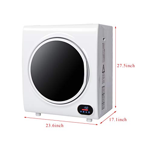 Electric Portable Clothes Dryer, Laundry Dryer with Stainless Steel Tub