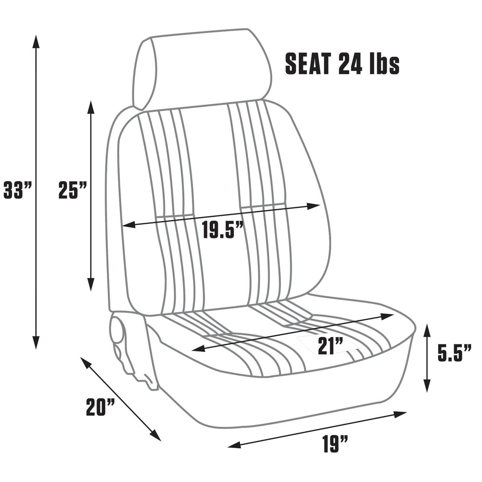 Procar 80-1300-53L Pro-90 Seat, Driver, Vinyl