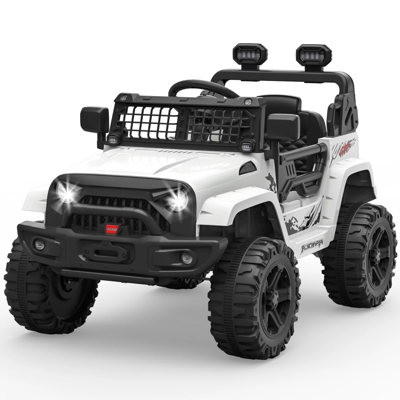 Sakiyrr 2-Seater Kids Ride on Car with Remote Control, 24V Electric Vehicle Toy with Storage Space, Red