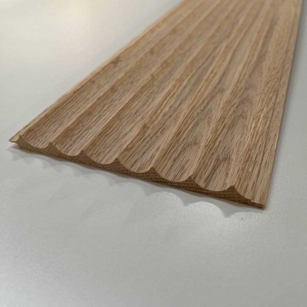 Timeline Fluted Solid Oak Scallop 72” Real Wood Slat Wall Paneling - Shop Hardware Tools Online Store