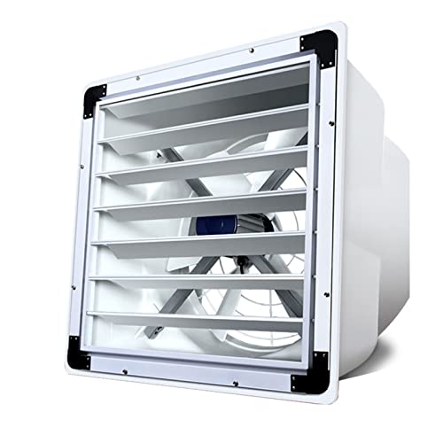 HASMI Exhaust Fan Powerful Industrial Exhaust and Ventilation Fan Wall Mounted Exhaust Fan, Automatic Shutter, Vent Fan For Home Attic, Shed, or Garage Ventilation Ventilation Fan