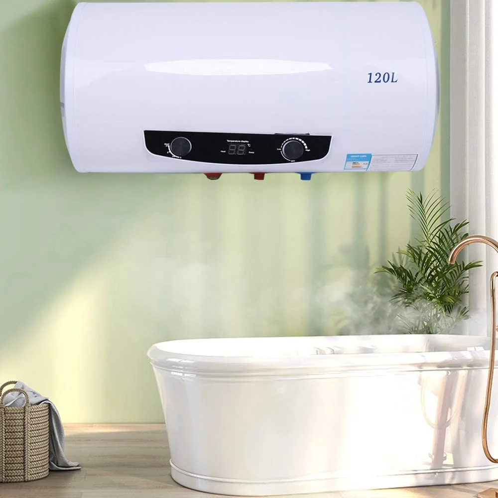 DENEST 110V Electric Instant Hot Water Heater Tank for Household Shower 120L