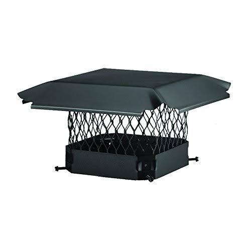 HY-C Single Flue Bolt-On Chimney Cap, Black