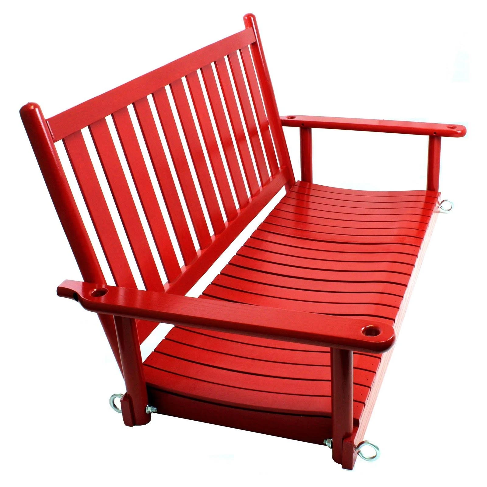 Dixie Seating Asheville Wood 4& Porch Swing NO. 58rta Woodleaf Black