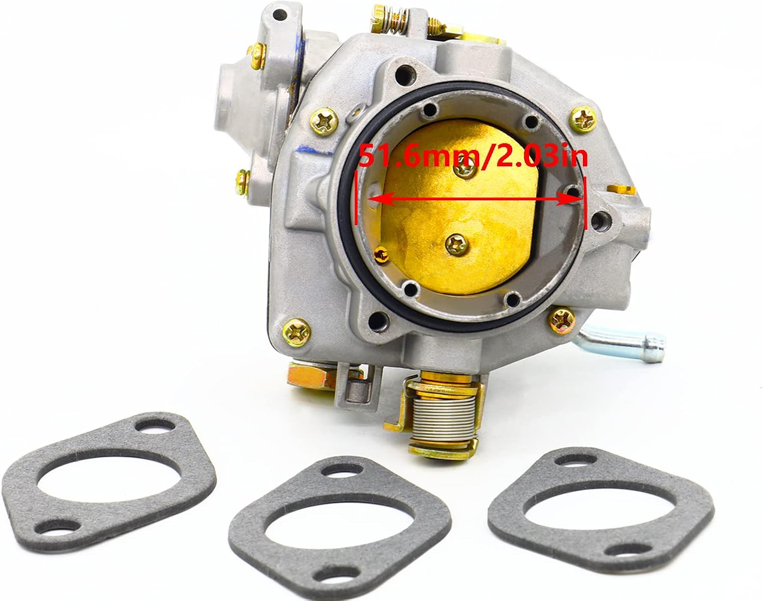 154-0733 Carburetor 146-0660 Carburetor 146-0697 Carburetor with Accelerator Pump Replacement for Onan P220G-I/11546H carb Replace 146-0659 (with 3 gasket,60CM fuel lines) Pack of 2